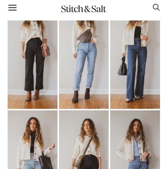 Sezane Betty Cardigan in Ecru size S - Picture 16 of 16